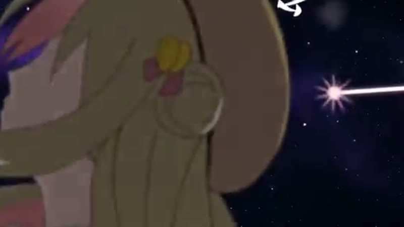 MVより、夜空に流れ星が走るカット