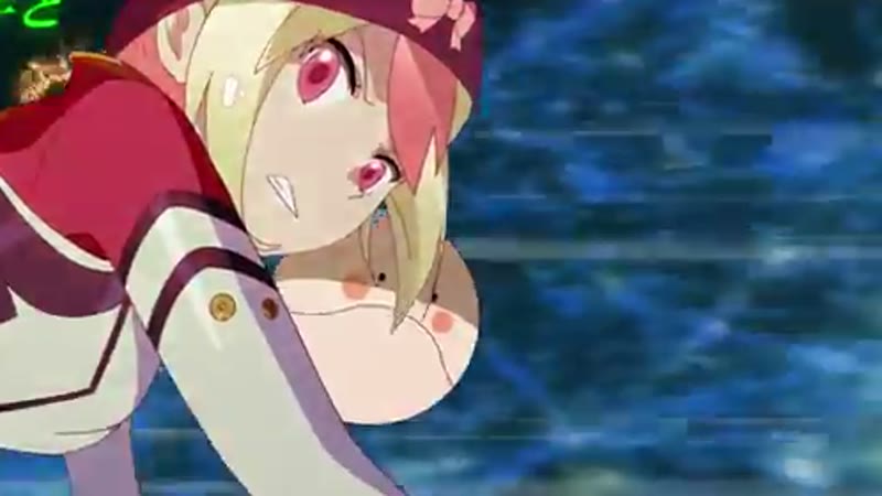MVより、青い光に包まれた空間の中の姫生のーむさん